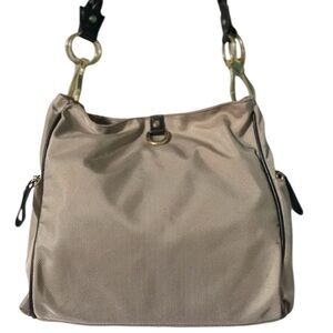 JPK Paris 75 - Beige Nylon Slouchy Hobo Bag